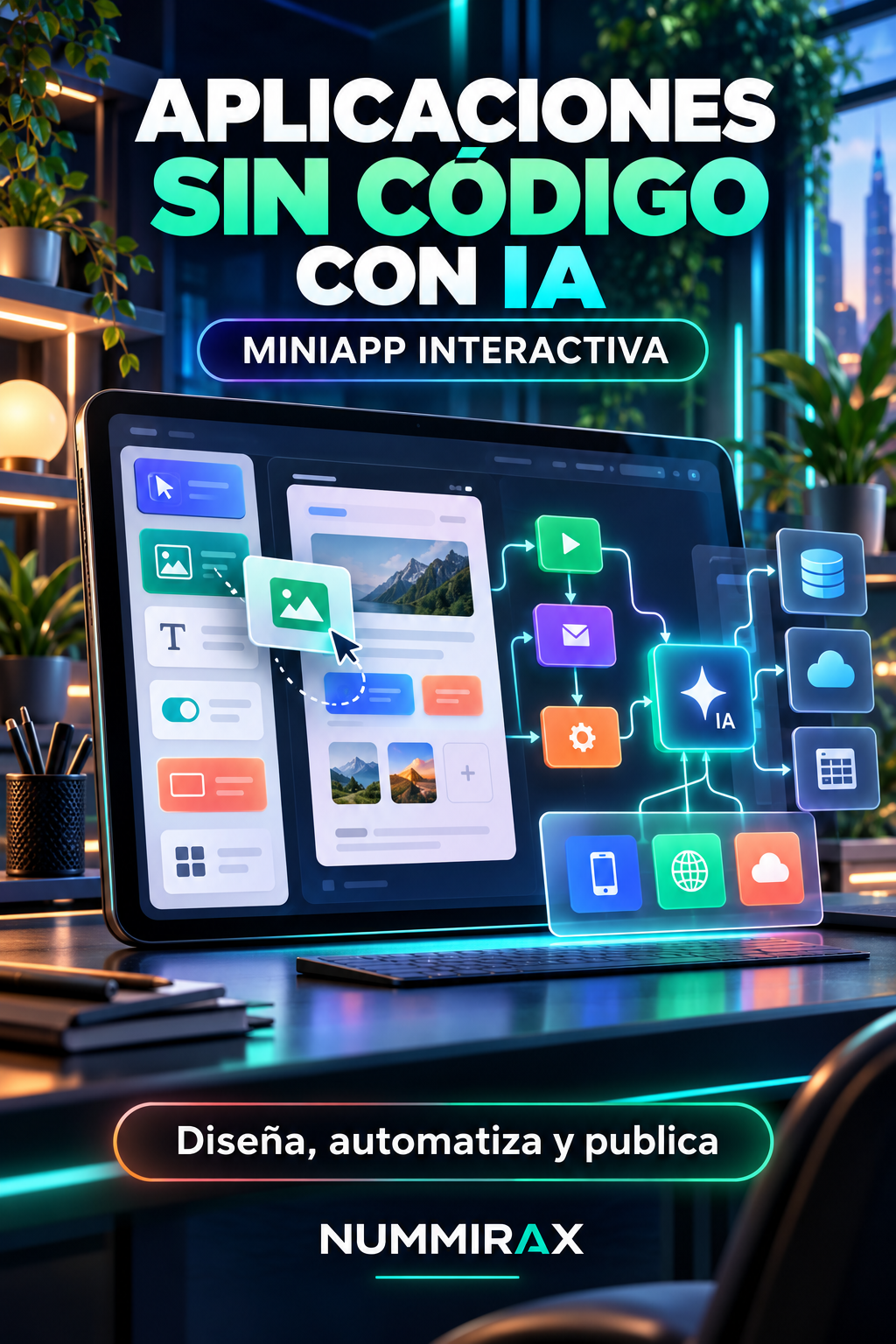 Portada Aplicaciones sin código con IA